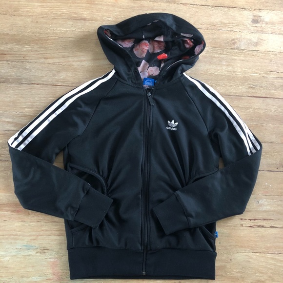 adidas track jacket with hood
